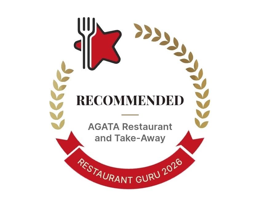 Restaurant Guru 2026 Recommended certificate for Agata Restaurant and Take-Away
