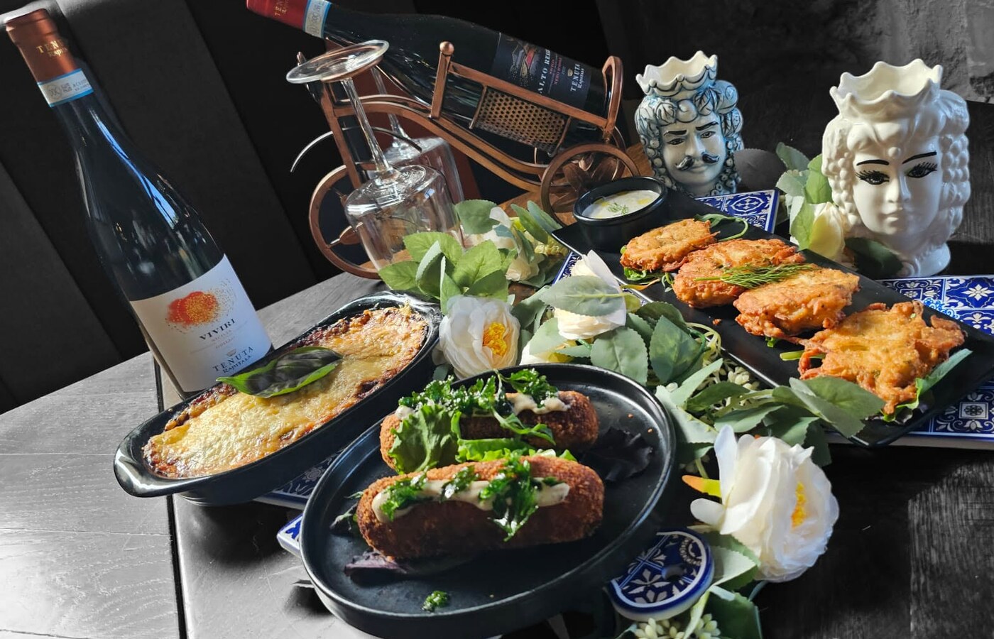 Mediterranean dishes served at Agata Restaurant