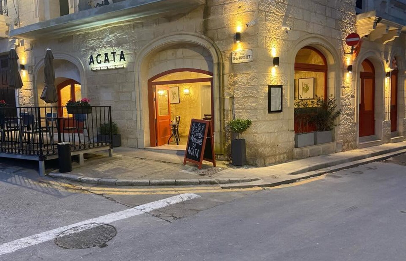 Agata Restaurant exterior in historic Rabat